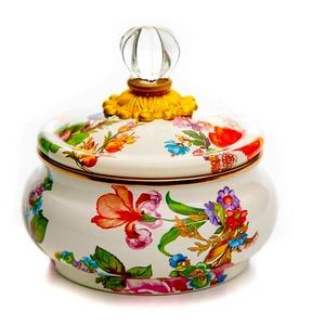 Mackenzie-Childs Flower Market Squashed pot